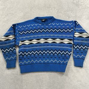 The Aspen Lid Wool Sweater Men XL Blue‎ Winter Dad Sweater